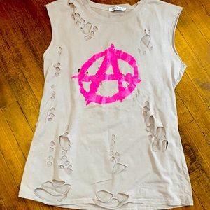 So s of Anarchy distressed muscle tank